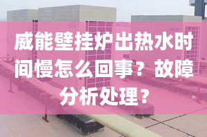 威能壁挂炉出热水时间慢怎么回事？故障分析处理？