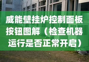 威能壁挂炉控制面板按钮图解（检查机器运行是否正常开启）