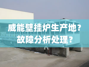 威能壁挂炉生产地？故障分析处理？