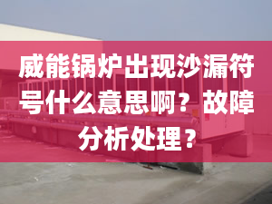 威能锅炉出现沙漏符号什么意思啊？故障分析处理？