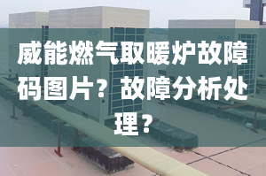 威能燃气取暖炉故障码图片？故障分析处理？