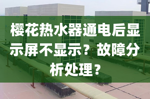 樱花热水器通电后显示屏不显示？故障分析处理？