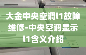 大金中央空调l1故障维修-中央空调显示l1含义介绍