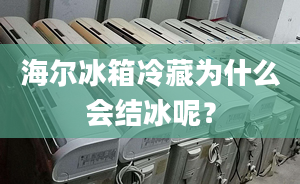 海尔冰箱冷藏为什么会结冰呢？