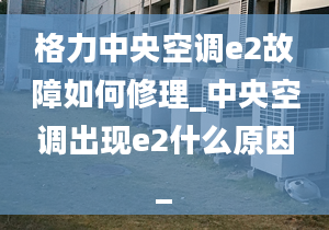 格力中央空调e2故障如何修理_中央空调出现e2什么原因_