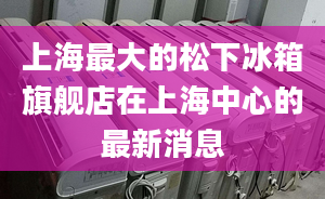 上海最大的松下冰箱旗舰店在上海中心的最新消息