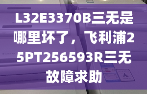 L32E3370B三无是哪里坏了，飞利浦25PT256593R三无故障求助