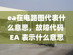 ea在电路图代表什么意思，故障代码 EA 表示什么意思