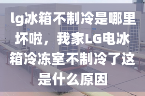 lg冰箱不制冷是哪里坏啦，我家LG电冰箱冷冻室不制冷了这是什么原因