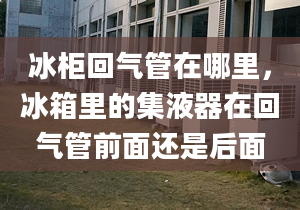 冰柜回气管在哪里，冰箱里的集液器在回气管前面还是后面