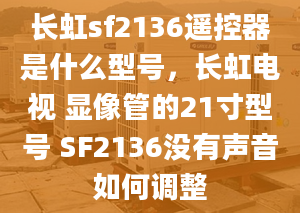 长虹sf2136遥控器是什么型号，长虹电视 显像管的21寸型号 SF2136没有声音如何调整