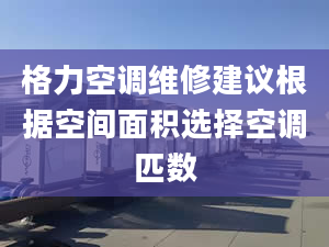 格力空调维修建议根据空间面积选择空调匹数