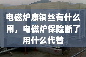 电磁炉康铜丝有什么用，电磁炉保险断了用什么代替