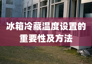 冰箱冷藏温度设置的重要性及方法