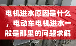 电机进水原因是什么，电动车电机进水一般是那里的问题求解