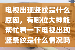 电视出现竖纹是什么原因，有哪位大神能帮忙看一下电视出现竖条纹是什么情况吗