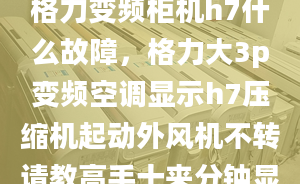 格力变频柜机h7什么故障，格力大3p变频空调显示h7压缩机起动外风机不转请教高手十来分钟显