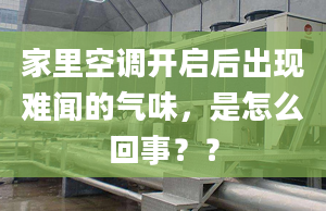 家里空调开启后出现难闻的气味，是怎么回事？？