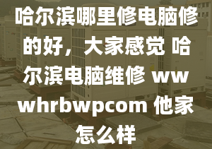 哈尔滨哪里修电脑修的好，大家感觉 哈尔滨电脑维修 wwwhrbwpcom 他家怎么样