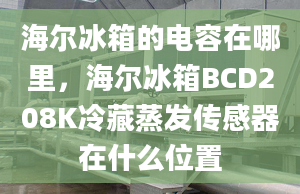 海尔冰箱的电容在哪里，海尔冰箱BCD208K冷藏蒸发传感器在什么位置