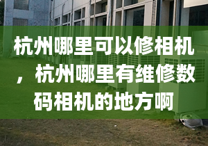 杭州哪里可以修相机，杭州哪里有维修数码相机的地方啊