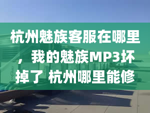 杭州魅族客服在哪里，我的魅族MP3坏掉了 杭州哪里能修