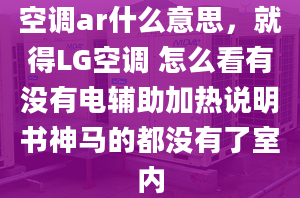 空调ar什么意思，就得LG空调 怎么看有没有电辅助加热说明书神马的都没有了室内