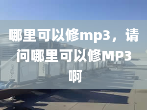 哪里可以修mp3，请问哪里可以修MP3 啊