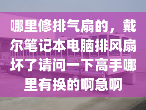 哪里修排气扇的，戴尔笔记本电脑排风扇坏了请问一下高手哪里有换的啊急啊