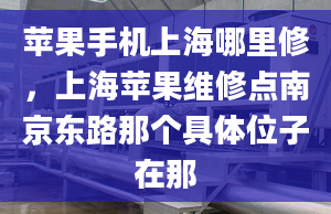 苹果手机上海哪里修，上海苹果维修点南京东路那个具***子在那