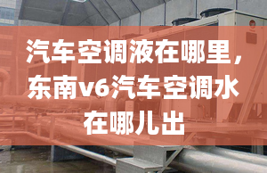 汽车空调液在哪里，东南v6汽车空调水在哪儿出