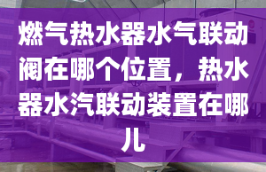 燃气热水器水气联动阀在哪个位置，热水器水汽联动装置在哪儿