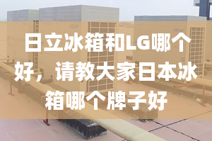 日立冰箱和LG哪个好，请教大家日本冰箱哪个牌子好