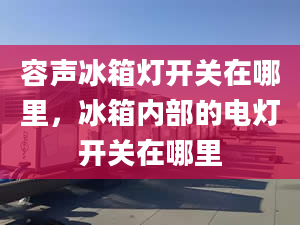 容声冰箱灯开关在哪里，冰箱内部的电灯开关在哪里