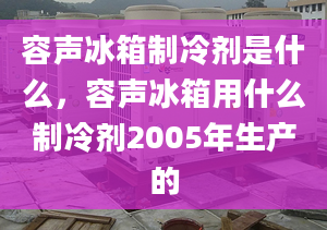 容声冰箱制冷剂是什么，容声冰箱用什么制冷剂2005年生产的