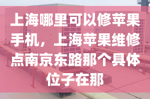 上海哪里可以修苹果手机，上海苹果维修点南京东路那个具***子在那