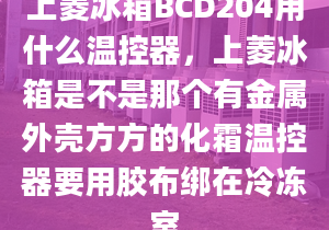 上菱冰箱BCD204用什么温控器，上菱冰箱是不是那个有金属外壳方方的化霜温控器要用胶布绑在冷冻室