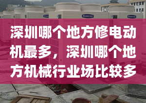 深圳哪个地方修电动机最多，深圳哪个地方机械行业场比较多