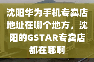 沈阳华为手机专卖店地址在哪个地方，沈阳的GSTAR专卖店都在哪啊