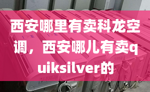 西安哪里有卖科龙空调，西安哪儿有卖quiksilver的