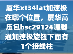 厦华xt34lat加速极在哪个位置，厦华高压包bsc29124哪脚通加速极旋钮下面有1个接线柱