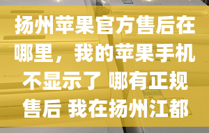 扬州苹果官方售后在哪里，我的苹果手机不显示了 哪有正规售后 我在扬州江都