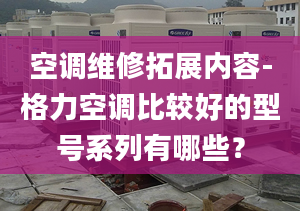 空调维修拓展内容-格力空调比较好的型号系列有哪些？