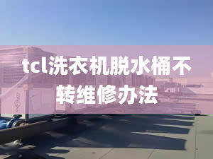 tcl洗衣机脱水桶不转维修办法