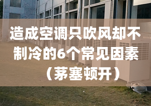 造成空调只吹风却不制冷的6个常见因素（茅塞顿开）