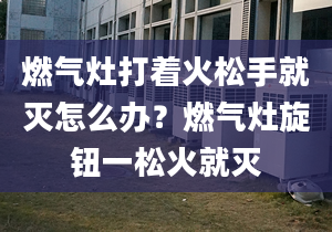 燃气灶打着火松手就灭怎么办？燃气灶旋钮一松火就灭