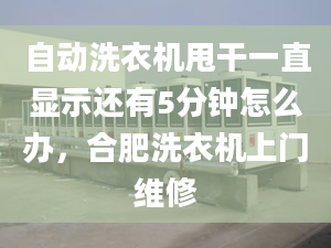 自动洗衣机甩干一直显示还有5分钟怎么办，合肥洗衣机上门维修