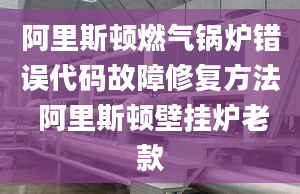 阿里斯顿燃气锅炉错误代码故障修复方法 阿里斯顿壁挂炉老款