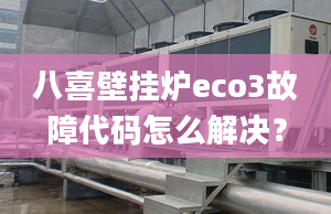 八喜壁挂炉eco3故障代码怎么解决？