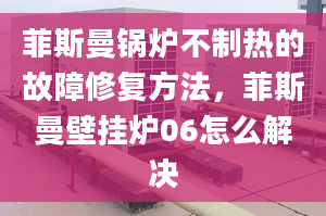 菲斯曼锅炉不制热的故障修复方法，菲斯曼壁挂炉06怎么解决